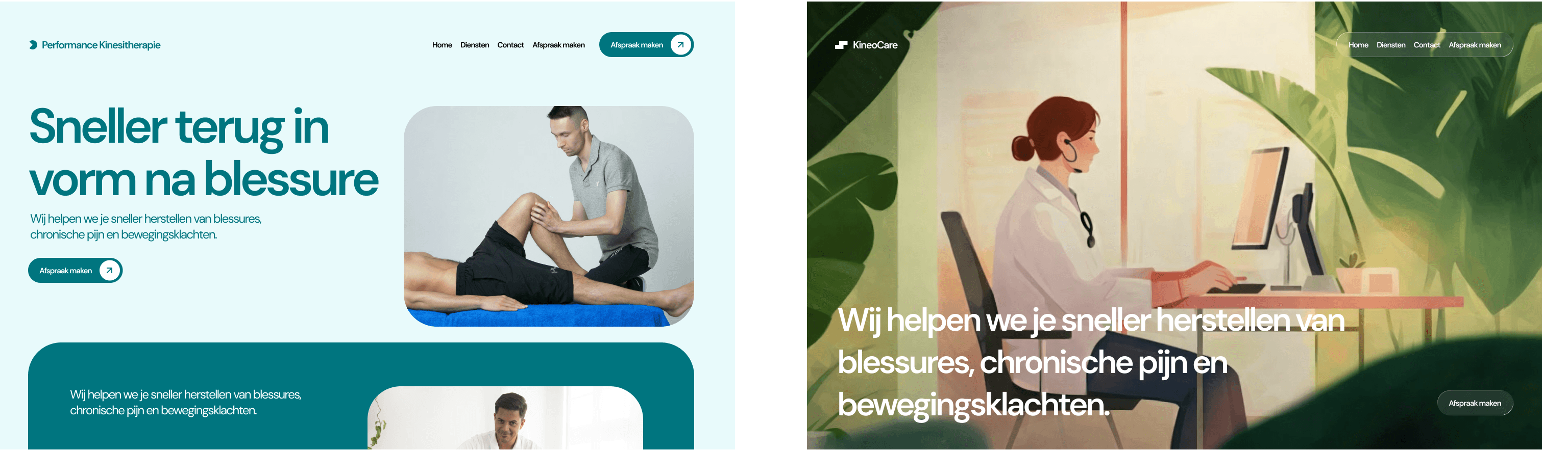 Voorbeelden van kinesist websites