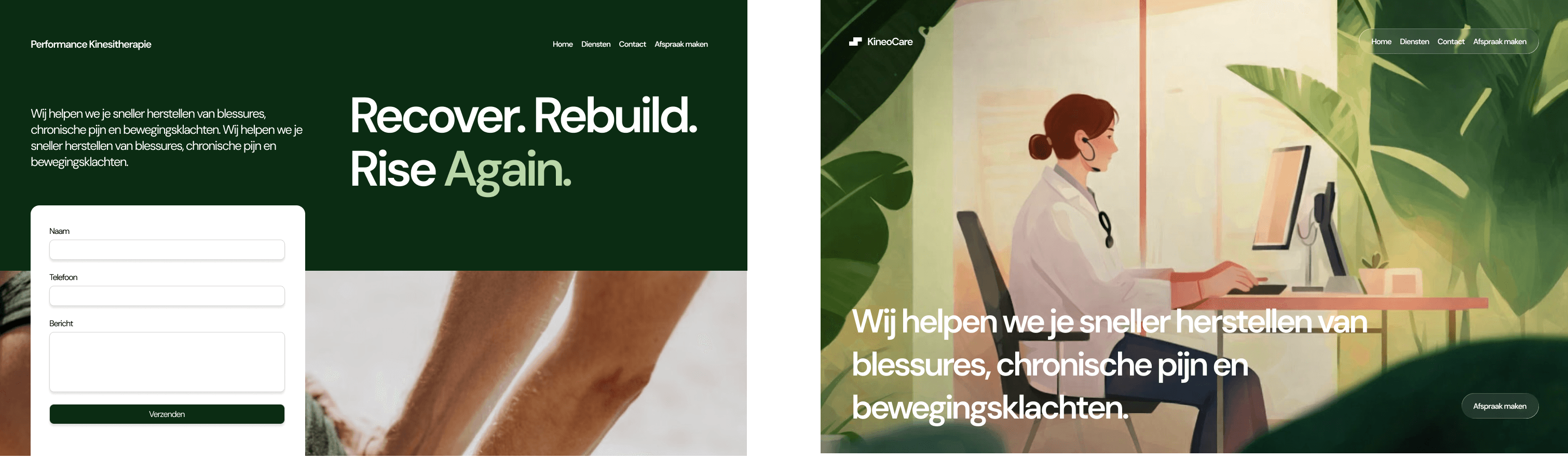 Voorbeelden van kinesist websites